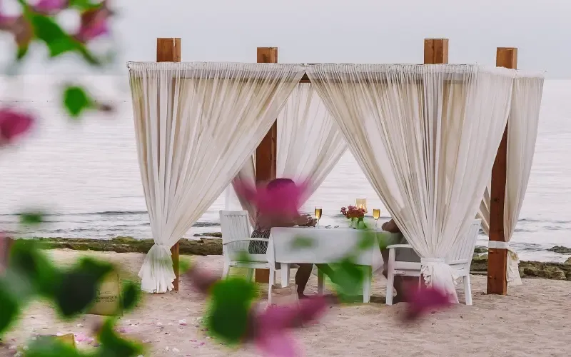 Candlelit Romance by the Sea